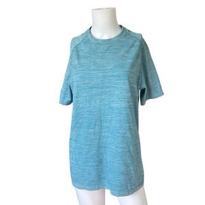 Zella Blue Workout Top Short Sleeve T-shirt Casual Athletic Mens Size Medium M